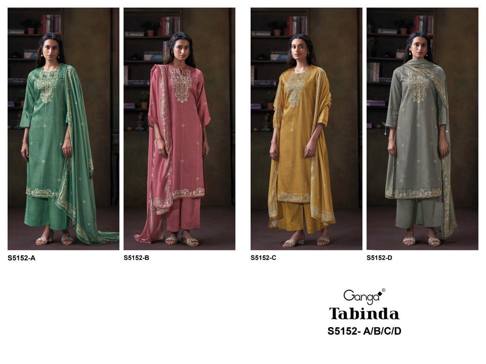 Ganga tabinda 5152 wholesale dress material market in jaipur